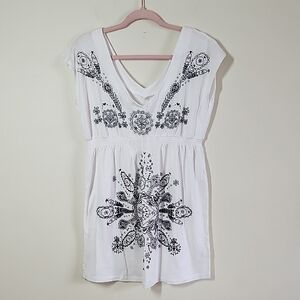 White Embroidered Women's Swimsuit Cover Up Dress Sun Dress Sundress Beach Venus